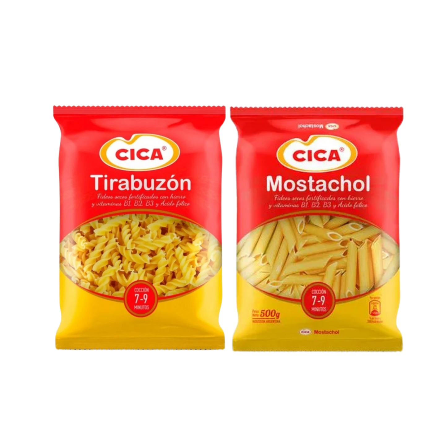 Fideo Tirabuzon o Mostachol Cica 500g