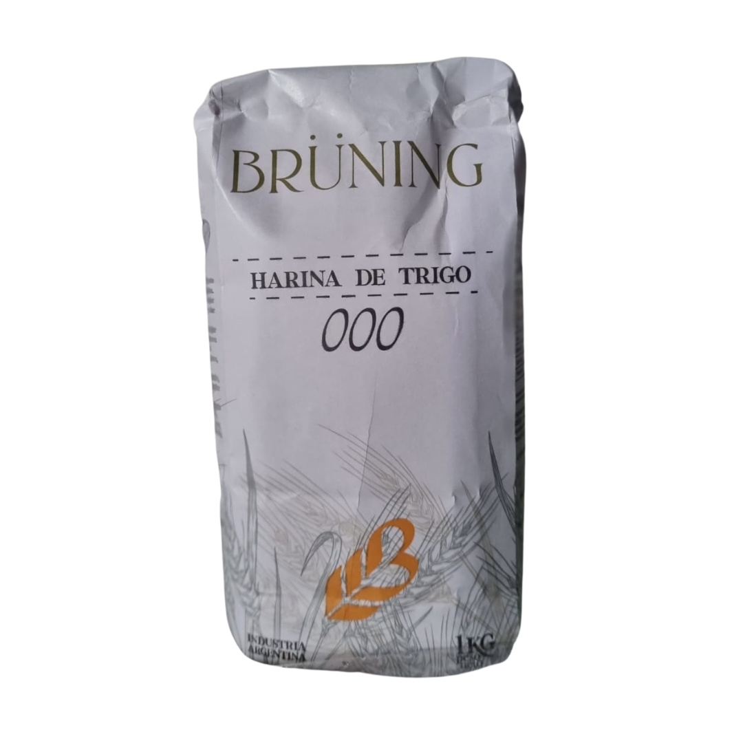 Harina de trigo 000 Bruning x1kg