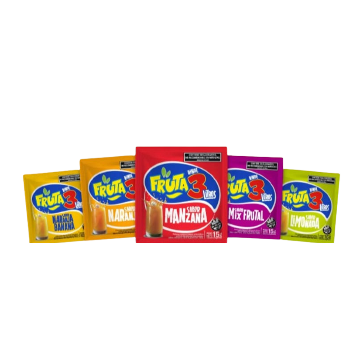 Jugo en polvo Fruta 3 15g