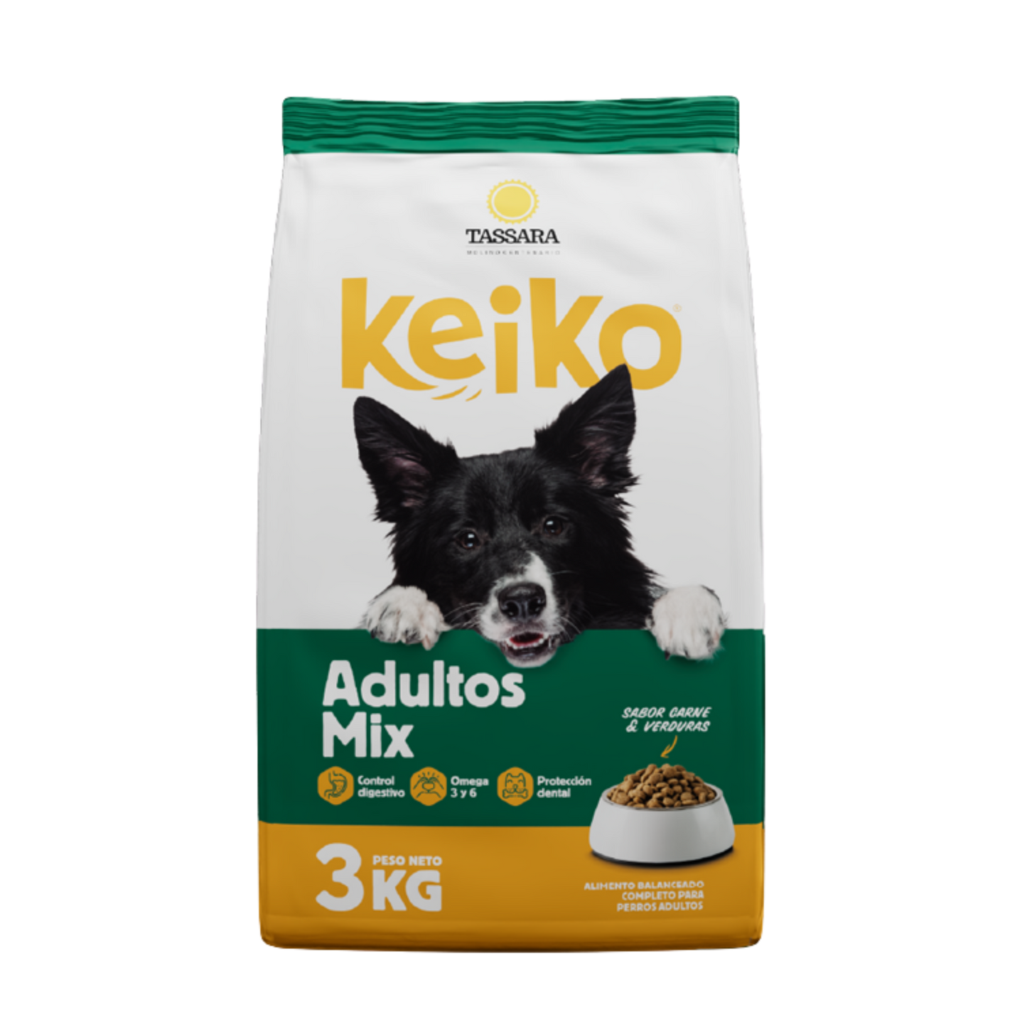 Alimentos para perros Keiko Adultos mix 3kg