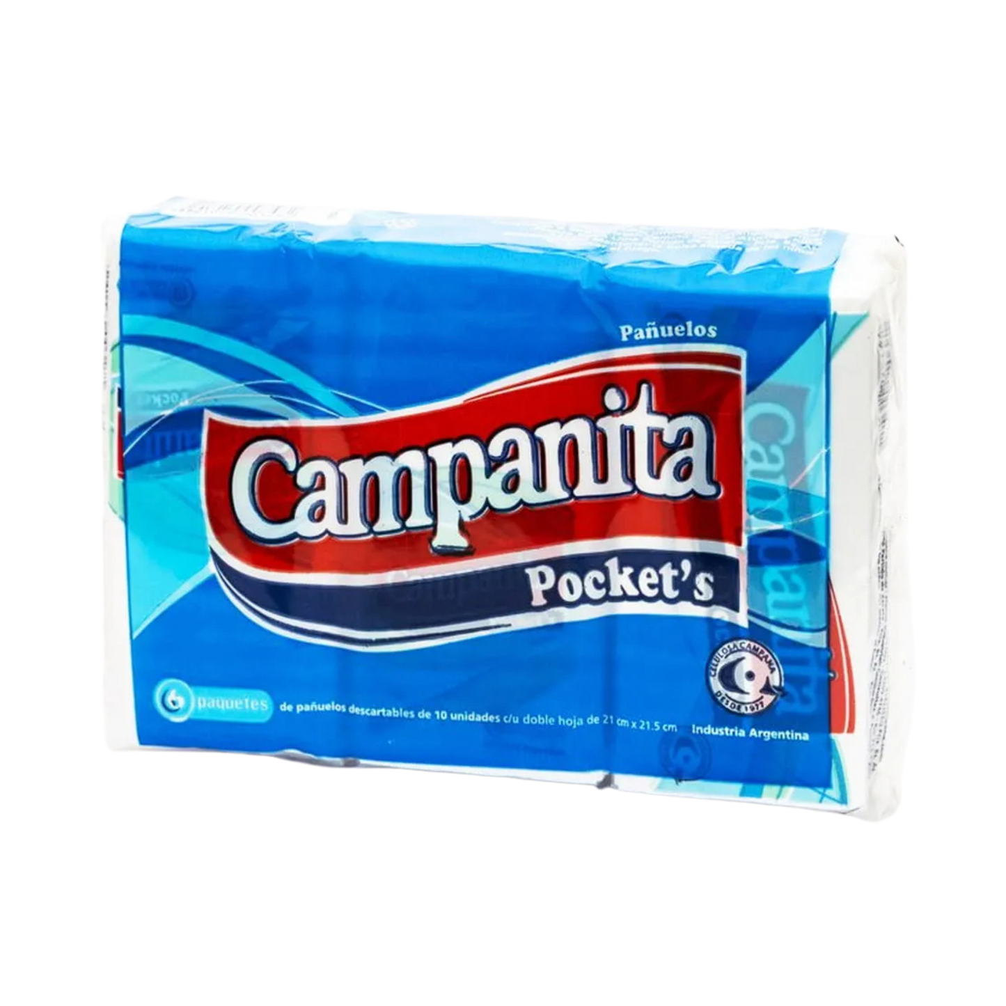 Pañuelitos Campanita Pocket´s x6 paquetes