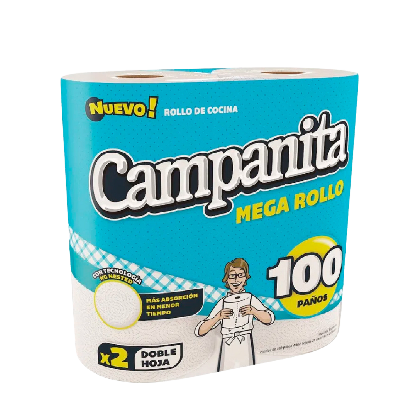 Rollo de cocina Campanita megarollo 100 paños