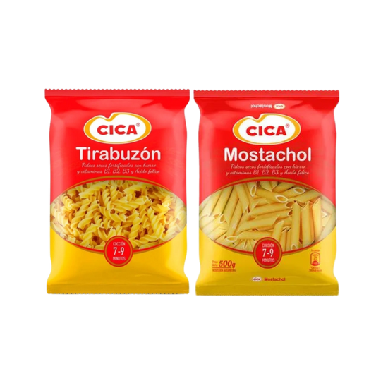 Fideo Tirabuzon o Mostachol Cica 500g