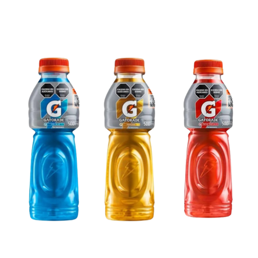 Gatorade 500ml (Cool Blue, Manzana, Tropical)