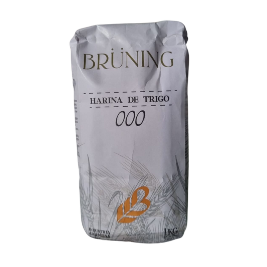 Harina de trigo 000 Bruning x1kg