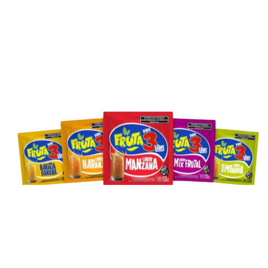 Jugo en polvo Fruta 3 15g