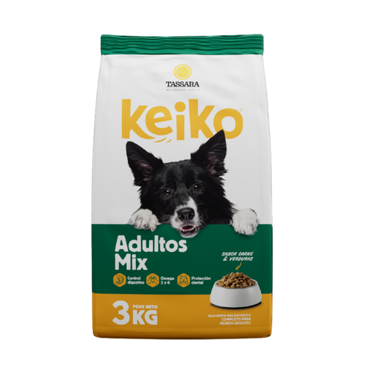 Alimentos para perros Keiko Adultos mix 3kg