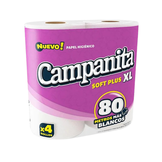 P. Higienico Campanita Soft Plus 80mts